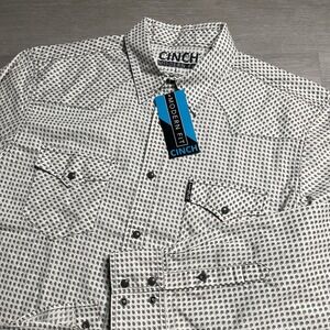 NWT Cinch Western Shirt Vintage Floral Pearl Snap Cowboy Button Down Size L